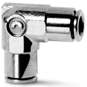 Tube - Tube - Nickle-Plated Brass - Elbow Pushin Fitting - 6550